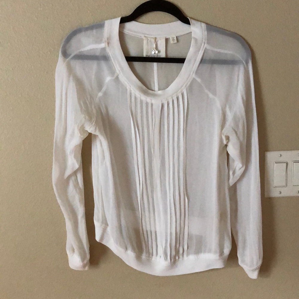 Gorg Anthropologie sheer blouse